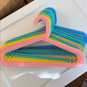 IKEA BAGIS Children's Hangers Mixed Colorful Flexible Plastic Set of 16